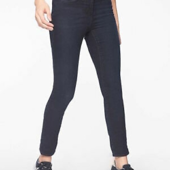 Athleta Sculptek Skinny Jean Overdye Wash Size 0 - Picture 2 of 4